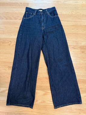 Levi's Dark Blue Relaxed Wide-Leg Jeans